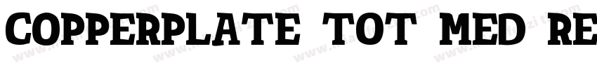 Copperplate TOT Med Regular字体转换